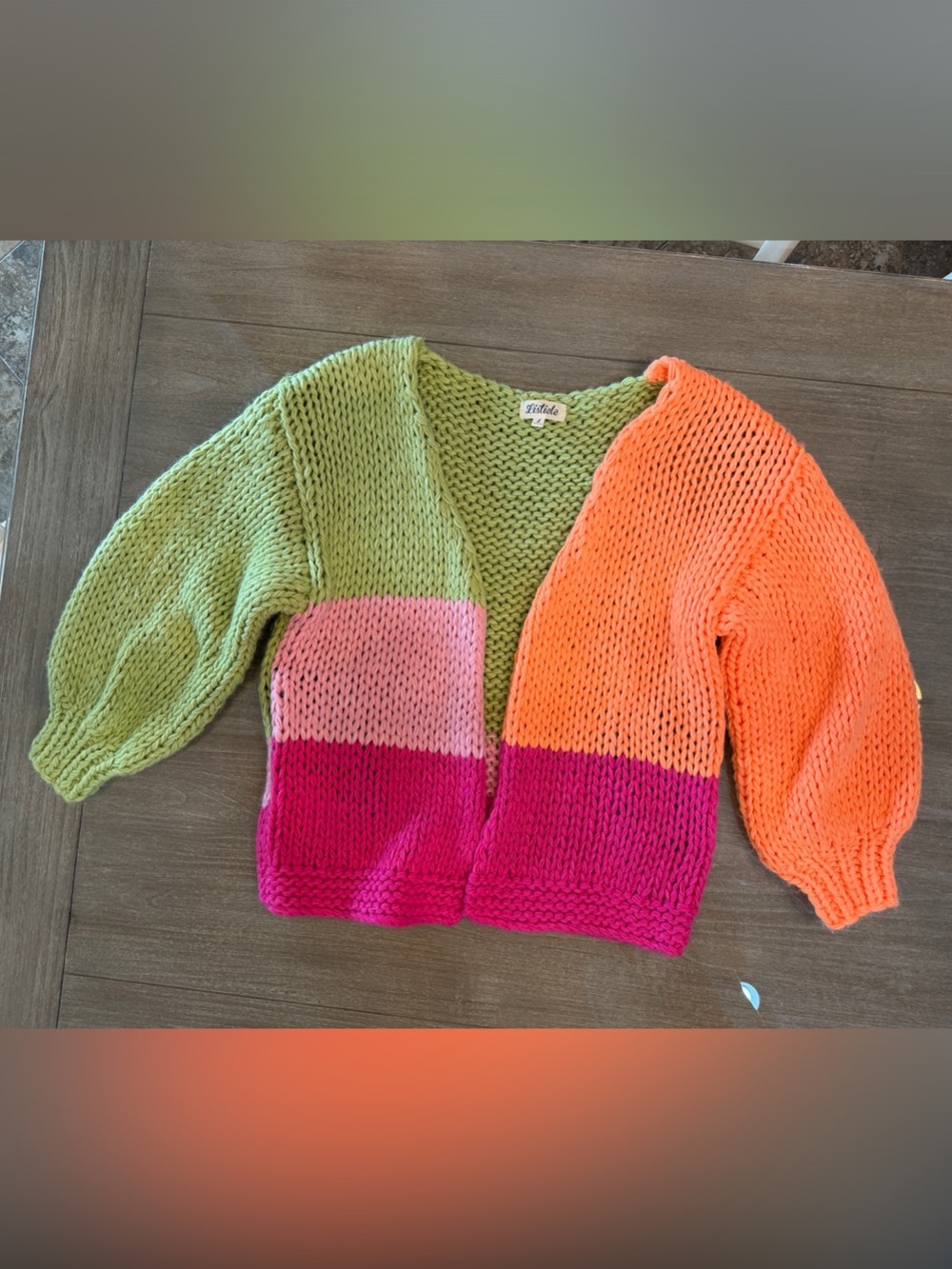 Listicle Color Block Sweater with pockets